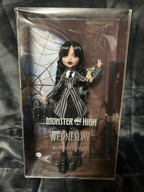 Monster High Wednesday Collectible Doll, Wednesday Addams